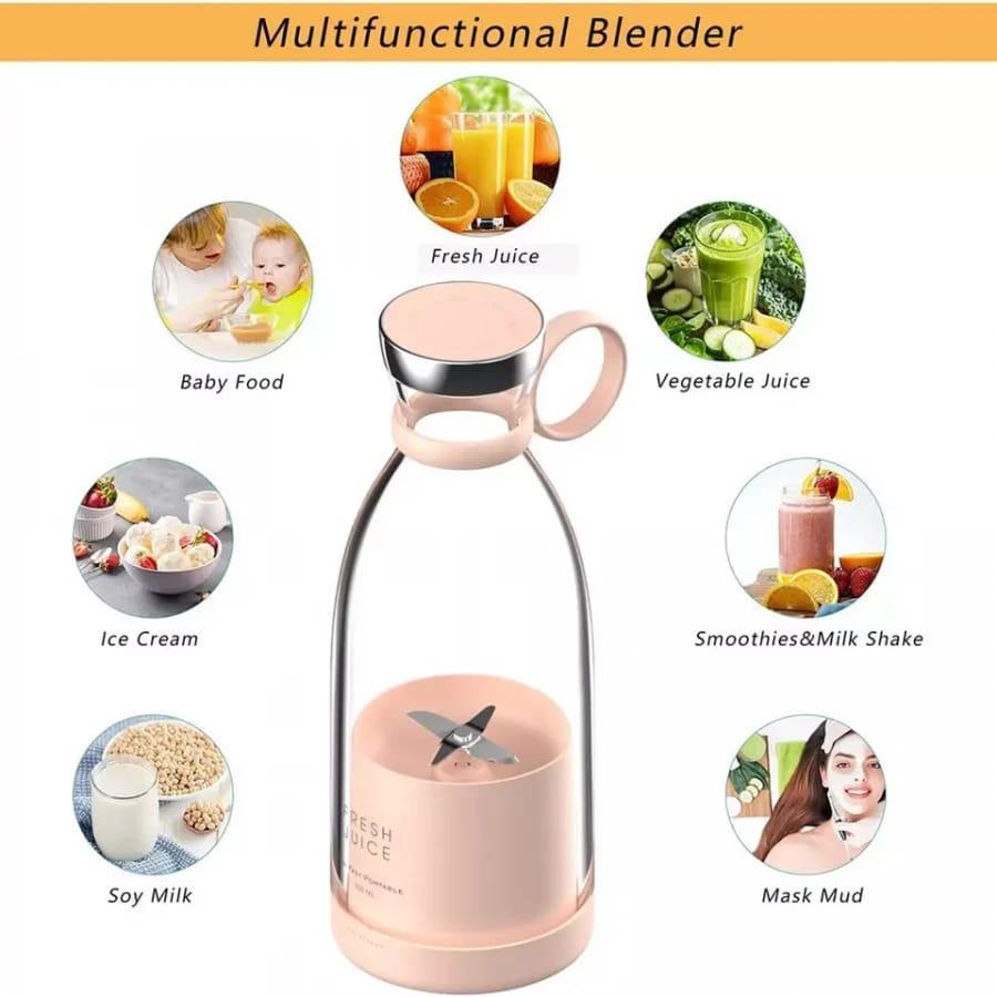 Portable Blender USB Rechargeable Mini Juicer