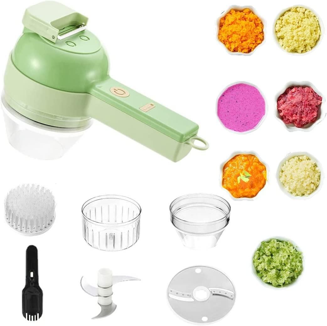 3 In1 Kitchen Mini Handheld Electric Vegetable Cutter Wireless Food Chopper  New
